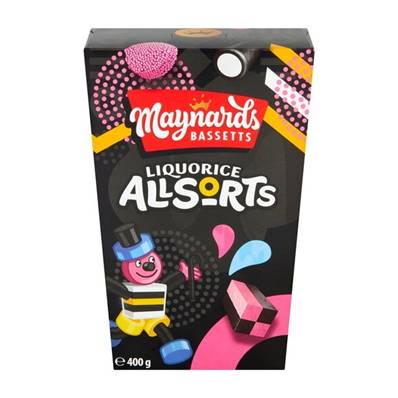 Maynards Bassetts Liquorice Allsorts Carton