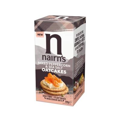 Nairn's Sea Salt & Mixed Peppercorn Oatcakes