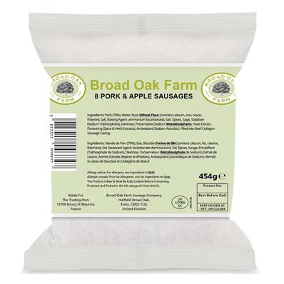 Broad Oak Farm Pork & Apple Sausages