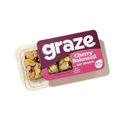 Graze Cherry Bakewell Flapjack