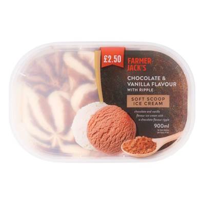 Farmer Jack's Chocolate & Vanilla Ice Cream