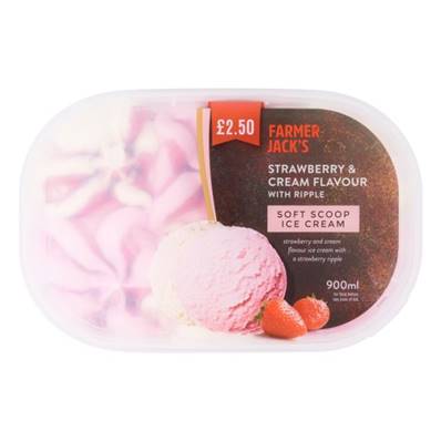 Farmer Jack Strawberry & Cream Ice Cream