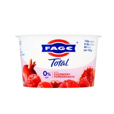 Fage Greek Recipe Yoghurt 0% Fat - Raspberry & Pomegranate