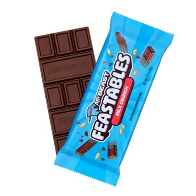 Mr Beast Feastables Milk Chocolate Crunch
